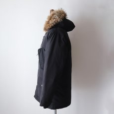 画像13: WILKER BLACK COTTON NYLON FUR HOODED ARCTIC PARKA style DOWN JACKET (13)