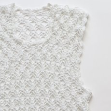 画像3: OLD HANDMADE CROCHET LACE N/S TOP (3)