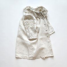 画像2: HESS FRACKMANN LINEN CROCHET LACE COLLAR S/S BLOUSE (2)