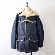 画像16: 70's ROEBUCKS DENIM BOA LINING RANCH COAT (16)