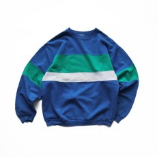 画像1: 〜90's Ｈanes PANEL PATTERN CREW NECK SWEAT "MADE IN USA" (1)