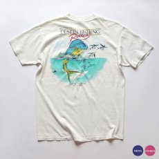 画像1: 80's Stedman COTTON W-PRINT S/S POCKET TEE "DESTIN FISHING Rodeo" "MADE IN USA" (1)