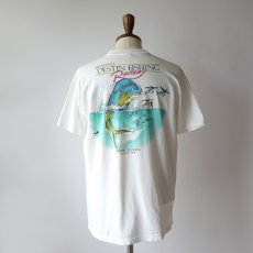 画像12: 80's Stedman COTTON W-PRINT S/S POCKET TEE "DESTIN FISHING Rodeo" "MADE IN USA" (12)