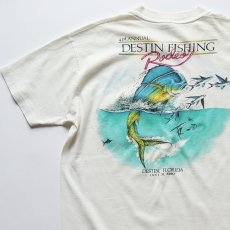 画像4: 80's Stedman COTTON W-PRINT S/S POCKET TEE "DESTIN FISHING Rodeo" "MADE IN USA" (4)