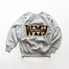 画像1: 80's mvp REVERSE WEAVE style LETTERED CREW NECK SWEAT  "WMU" "MADE IN USA" (1)