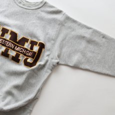 画像3: 80's mvp REVERSE WEAVE style LETTERED CREW NECK SWEAT  "WMU" "MADE IN USA" (3)