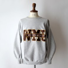 画像13: 80's mvp REVERSE WEAVE style LETTERED CREW NECK SWEAT  "WMU" "MADE IN USA" (13)