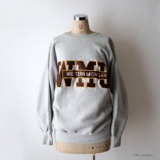 画像16: 80's mvp REVERSE WEAVE style LETTERED CREW NECK SWEAT  "WMU" "MADE IN USA" (16)