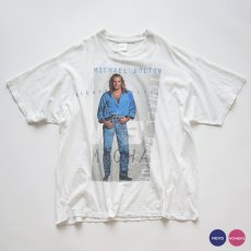 画像1: 90's UNKNOWN BRAND COTTON W-PRINT S/S ARTIST TEE "MICHAEL BOLTON WORLD TOUR 1996" (1)