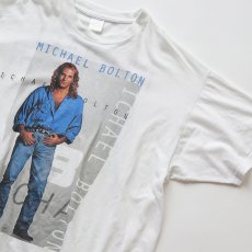 画像3: 90's UNKNOWN BRAND COTTON W-PRINT S/S ARTIST TEE "MICHAEL BOLTON WORLD TOUR 1996" (3)