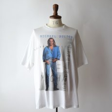 画像10: 90's UNKNOWN BRAND COTTON W-PRINT S/S ARTIST TEE "MICHAEL BOLTON WORLD TOUR 1996" (10)