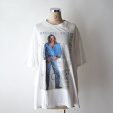 画像13: 90's UNKNOWN BRAND COTTON W-PRINT S/S ARTIST TEE "MICHAEL BOLTON WORLD TOUR 1996" (13)