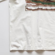 画像4: 90's HARBORSIDE GRAPHICS COTTON PRINT S/S TEE "THE CANOE" "MADE IN USA" (4)