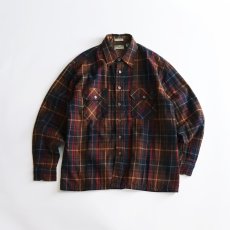 画像1: 〜80's OAKTON ACRYLIC CHECK QUILTED LINING BOX SHIRT (1)