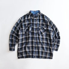 画像1: 80's VAN HEUSEN ACRYLIC CHECK BOX SHIRT (1)