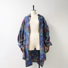 画像11: 〜90's ROBERT STOCK SILK ALL OVER PATTERN LONG TAIL SHIRT (11)