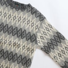 画像3: 〜90's J. CREW WOOL JACQUARD KNIT SWEATER (3)