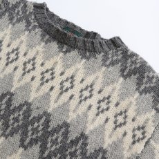 画像5: 〜90's J. CREW WOOL JACQUARD KNIT SWEATER (5)