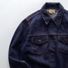 画像5: 〜70's UNKNOWN BRAND VAT-DYE DENIM TRUCKER JACKET (5)