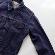 画像4: 〜70's UNKNOWN BRAND VAT-DYE DENIM TRUCKER JACKET (4)