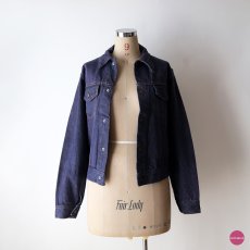 画像10: 〜70's UNKNOWN BRAND VAT-DYE DENIM TRUCKER JACKET (10)