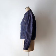 画像11: 〜70's UNKNOWN BRAND VAT-DYE DENIM TRUCKER JACKET (11)