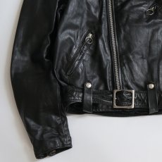 画像7: 80's BROOKS LEATHER W-RIDERES JACKET "MADE IN USA" (7)