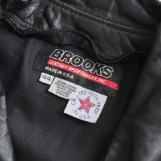 画像10: 80's BROOKS LEATHER W-RIDERES JACKET "MADE IN USA" (10)