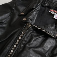 画像11: 80's BROOKS LEATHER W-RIDERES JACKET "MADE IN USA" (11)