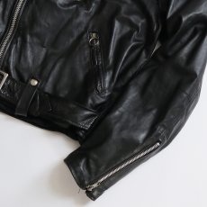 画像6: 80's BROOKS LEATHER W-RIDERES JACKET "MADE IN USA" (6)