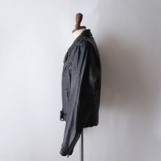 画像19: 80's BROOKS LEATHER W-RIDERES JACKET "MADE IN USA" (19)