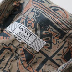 画像7: LANVIN COTTON ALL OVER PATTERN SHIRT (7)