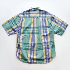 画像2: 90's nautica COTTON POPLIN CHECK S/S B/D SHIRT (2)