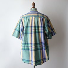 画像11: 90's nautica COTTON POPLIN CHECK S/S B/D SHIRT (11)