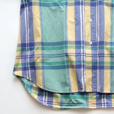 画像4: 90's nautica COTTON POPLIN CHECK S/S B/D SHIRT (4)