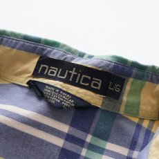 画像6: 90's nautica COTTON POPLIN CHECK S/S B/D SHIRT (6)