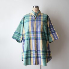 画像12: 90's nautica COTTON POPLIN CHECK S/S B/D SHIRT (12)