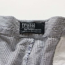 画像7: 〜90's Polo by Ralph Lauren COTTON SEERSUCKER STRIPE TUCK SHORTS "MADE IN USA" 【W37 程度】 (7)