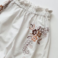 画像3: 【REMAKE】 VINTAGE EMBROIDERED CLOTH EASY PANTS (3)