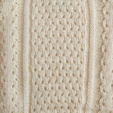 画像8: OLD ROSMUC KNITWEAR WOOL HAND KNIT FISHERMAN'S SWEATER "HANDLOOMED IN IRELAND" (8)