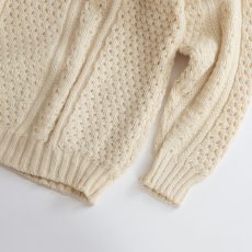 画像4: OLD ROSMUC KNITWEAR WOOL HAND KNIT FISHERMAN'S SWEATER "HANDLOOMED IN IRELAND" (4)