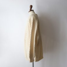 画像11: OLD ROSMUC KNITWEAR WOOL HAND KNIT FISHERMAN'S SWEATER "HANDLOOMED IN IRELAND" (11)