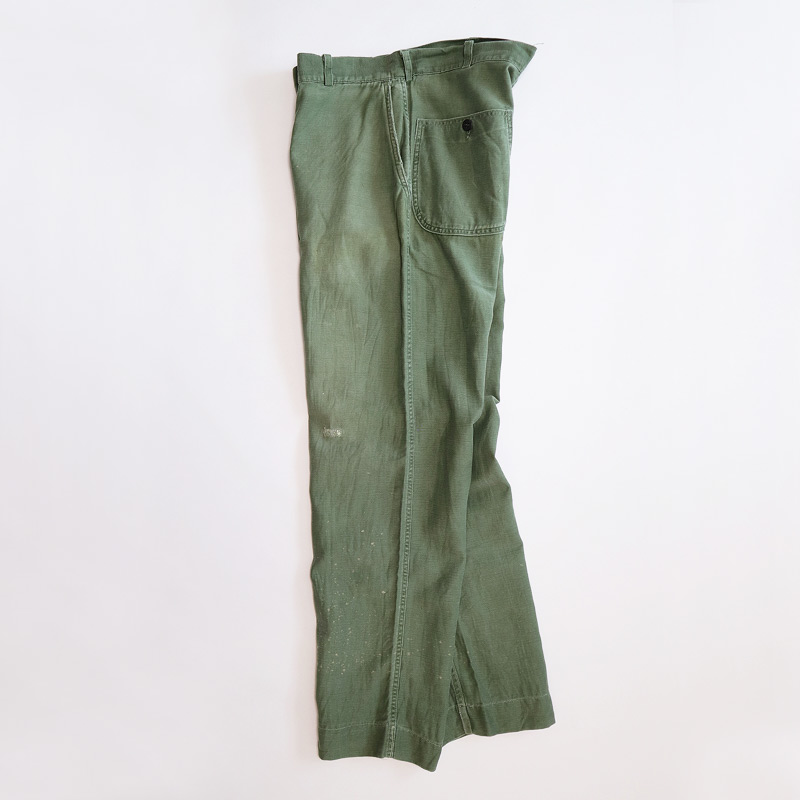 50's-60's US MARINE CORPS P-58 COTTON SATEEN UTILITY PANTS,USED